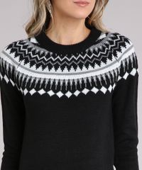 Sueter-Feminino-em-Trico-com-Estampa-Etnica-Preto-8886773-Preto_4