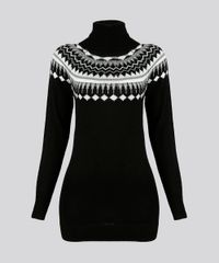 Sueter-Feminino-Gola-Alta-em-Trico-com-Estampa-Etnica-Preto-8886728-Preto_6