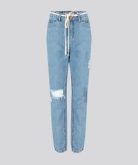 Calca-Jeans-Feminina-Mom-com-Rasgos-e-Cadarco-Azul-Claro-9113399-Azul_Claro_5
