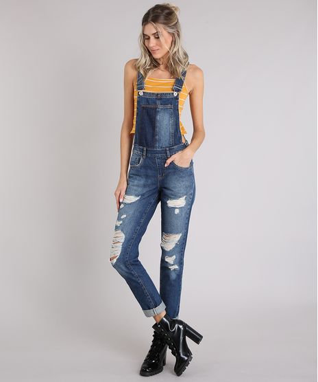Macacao-Jeans-Feminino-Reto-Destroyed-Azul-Escuro-9006262-Azul_Escuro_1