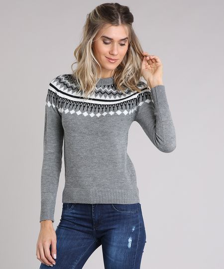 Sueter-Feminino-em-Trico-com-Estampa-Etnica-Cinza-Mescla-8886773-Cinza_Mescla_1 Sueter-Feminino-em-Trico-com-Estampa-Etnica-Cinza-Mescla-8886773-Cinza_Mescla_1