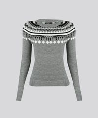 Sueter-Feminino-em-Trico-com-Estampa-Etnica-Cinza-Mescla-8886773-Cinza_Mescla_5