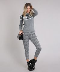 Sueter-Feminino-Gola-Alta-em-Trico-com-Estampa-Etnica-Cinza-Mescla-8886728-Cinza_Mescla_3