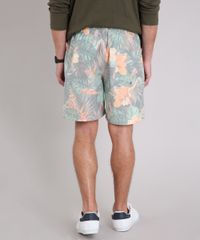 Bermuda-Masculina-Estampada-Floral-com-Bolsos-Cinza-9200752-Cinza_2