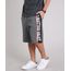 Bermuda-Masculina-Faixa-Lateral-com-Bolsos-Cinza-Mescla-Escuro-9201504-Cinza_Mescla_Escuro_1