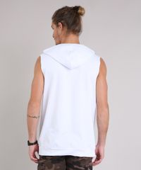 Regata-Masculina-Longa-com-Bolso-e-Capuz-em-Moletom-Branca-9194378-Branco_2