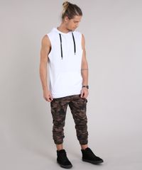 Regata-Masculina-Longa-com-Bolso-e-Capuz-em-Moletom-Branca-9194378-Branco_3