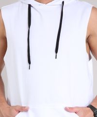 Regata-Masculina-Longa-com-Bolso-e-Capuz-em-Moletom-Branca-9194378-Branco_4
