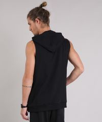 Regata-Masculina-Longa-com-Bolso-e-Capuz-em-Moletom-Preta-9194378-Preto_2