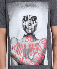 Camiseta-Masculina--There-Will-Be-Loud-Beat--Manga-Curta-Gola-Careca-Cinza-Mescla-Escuro-9223823-Cinza_Mescla_Escuro_4