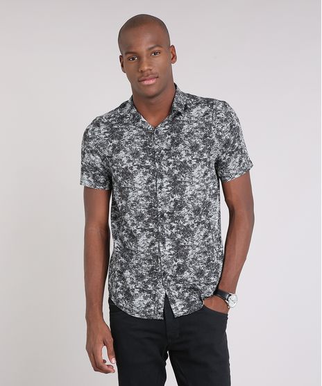 Camisa-Masculina-Estampada-Manga-Curta-Preta-9193702-Preto_1