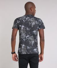 Camiseta-Masculina-Slim-Fit-Estampada-de-Tigres-Manga-Curta-Gola-Careca-Preta-9164488-Preto_2