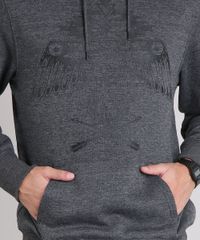 Blusao-Masculino-em-Moletom-com-Estampa-de-Aguia-e-Capuz-Manga-Longa-Cinza-Mescla-Escuro-8894593-Cinza_Mescla_Escuro_4