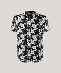 Camisa-Masculina-Estampada-Floral-Manga-Curta-Preta-9180322-Preto_5