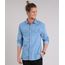 Camisa-Jeans-Masculina-com-Recortes-em-Suede-Manga-Longa-Azul-Claro-8886482-Azul_Claro_1