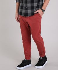 Calca-Masculina-Jogger-com-Bolsos--Vermelha-9187207-Vermelho_1