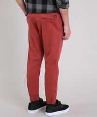 Calca-Masculina-Jogger-com-Bolsos--Vermelha-9187207-Vermelho_2