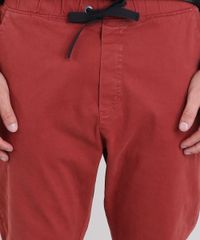 Calca-Masculina-Jogger-com-Bolsos--Vermelha-9187207-Vermelho_4
