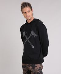 Blusao-Masculino-em-Moletom-com-Estampa-de-Machado-e-Capuz-Manga-Longa-Preto-8894582-Preto_1