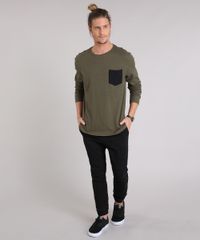 Camiseta-Masculina-Canelada-com-Bolso-Manga-Longa-Verde-Militar-9223946-Verde_Militar_3