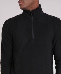 Blusao-Masculino-em-Fleece-com-Ziper-Manga-Longa-Gola-Alta-Preto-9010143-Preto_4