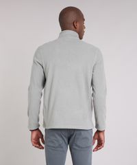 Blusao-Masculino-em-Fleece-com-Ziper-Manga-Longa-Gola-Alta-Cinza-9010143-Cinza_2