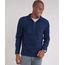Blusao-Masculino-em-Fleece-com-Ziper-Manga-Longa-Gola-Alta-Azul-Marinho-9010143-Azul_Marinho_1