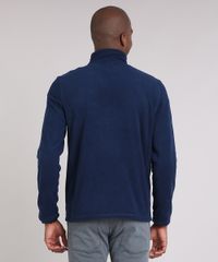 Blusao-Masculino-em-Fleece-com-Ziper-Manga-Longa-Gola-Alta-Azul-Marinho-9010143-Azul_Marinho_2