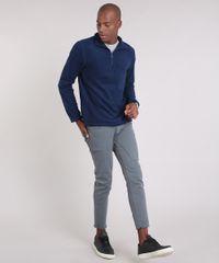 Blusao-Masculino-em-Fleece-com-Ziper-Manga-Longa-Gola-Alta-Azul-Marinho-9010143-Azul_Marinho_3