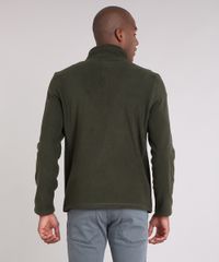 Blusao-Masculino-em-Fleece-com-Ziper-Manga-Longa-Gola-Alta-Verde-9010143-Verde_2