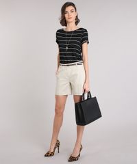Short-Feminino-em-Piquet-com-Cinto-Kaki-8654325-Kaki_3