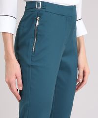 Calca-Feminina-Skinny-com-Fivelas-e-Bolso-com-Ziper--Verde-8517499-Verde_4