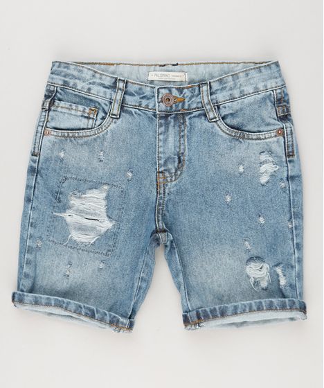 short jeans destroyed infantil