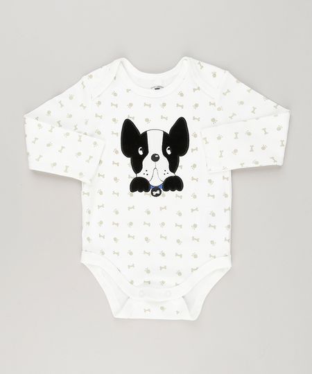 Body-Infantil-Cachorrinho-Estampado-em-Algodao---Sustentavel-Off-White-8941280-Off_White_1