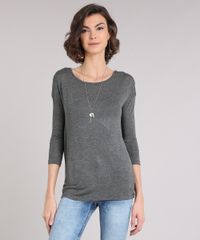 Blusa-Feminina-com-Sobreposicao-e-Transpasse-Manga-Longa-Decote-Redondo-Cinza-Mescla-Escuro-9186004-Cinza_Mescla_Escuro_1