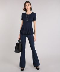 Blusa-Feminina-Canelada-Manga-Curta-Decote-Redondo-Azul-Marinho-9210711-Azul_Marinho_3