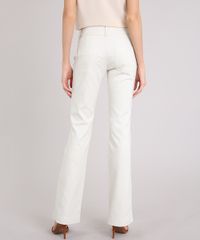 Calca-Feminina-Flare-com-Ziperes-Bege-Claro-8968144-Bege_Claro_2