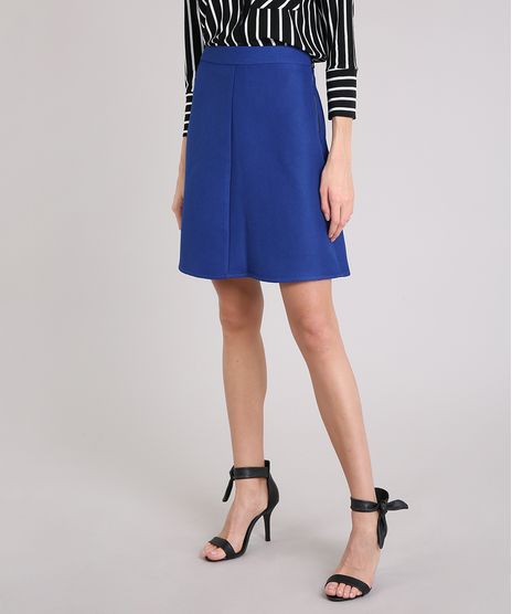 Saia-Feminina-Curta-Evase-Azul-Royal-9082922-Azul_Royal_1