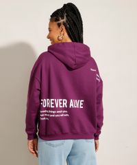 Blusao-Oversized-de-Moletom--Don-Not-Let-The-Fear--com-Capuz-Roxo-9989369-Roxo_4