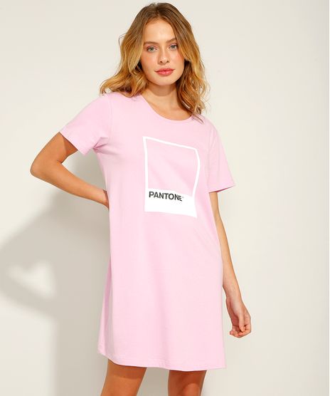 Camisola-de-Algodao-Manga-Curta-Pantone-Rosa-9988073-Rosa_1