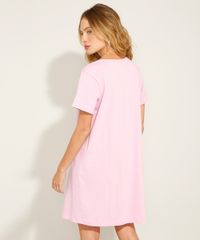 Camisola-de-Algodao-Manga-Curta-Pantone-Rosa-9988073-Rosa_2