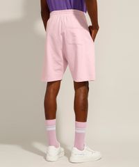 Bermuda-Relaxed-de-Moletom-com-Cordao-e-Bolsos-Pantone-Rosa-9988112-Rosa_3