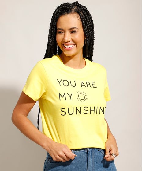 Camiseta-de-Algodao-Tal-Mae-Tal-Filha--You-Are-My-Sunshine--Manga-Curta-Decote-Redondo-Amarela-9989239-Amarelo_1