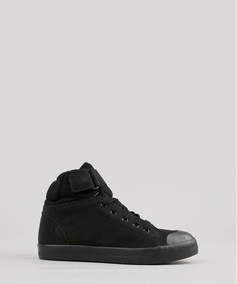 Tenis-Infantil-Cano-Alto-com-Elastico-Preto-9210198-Preto_1