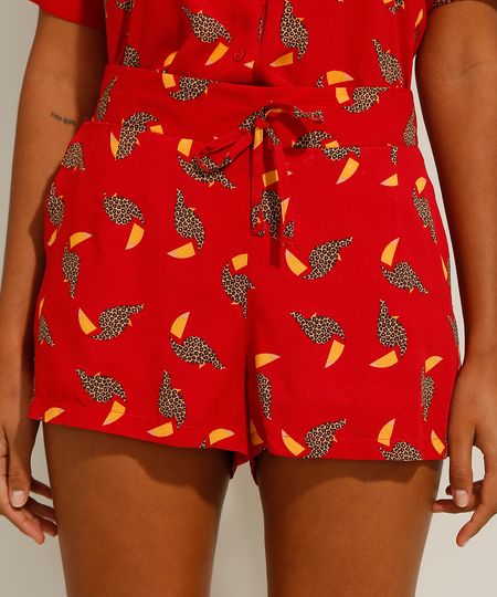 Short-de-Viscose-Estampado-de-Tucano-Animal-Print-Onca-com-Bolsos-Cintura-Media-Vermelho-9984952-Vermelho_1 Short-de-Viscose-Estampado-de-Tucano-Animal-Print-Onca-com-Bolsos-Cintura-Media-Vermelho-9984952-Vermelho_1