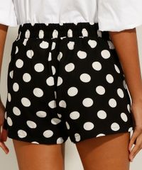 Short-de-Viscose-Estampado-de-Poa-com-Bolsos-Cintura-Media-Preto-9984950-Preto_2