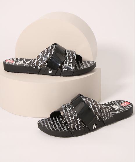Rasteirinha-Feminina-Mickey-e-Minnie-Zaxy-Preta-9990978-Preto_1