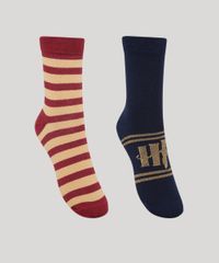 Kit-de-2-Meias-Harry-Potter-Cano-Alto-Multicor-9986458-Multicor_1