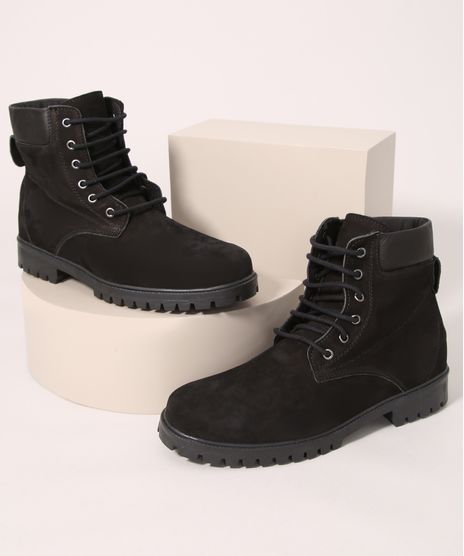 Bota-Coturno-Masculina-Tratorada-Cano-Baixo-Oneself-Preta-9993752-Preto_1