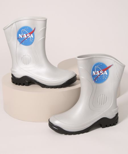 Galocha-Infantil-Nasa-Cano-Alto-Grendene-Prateada-9986795-Prateada_1
